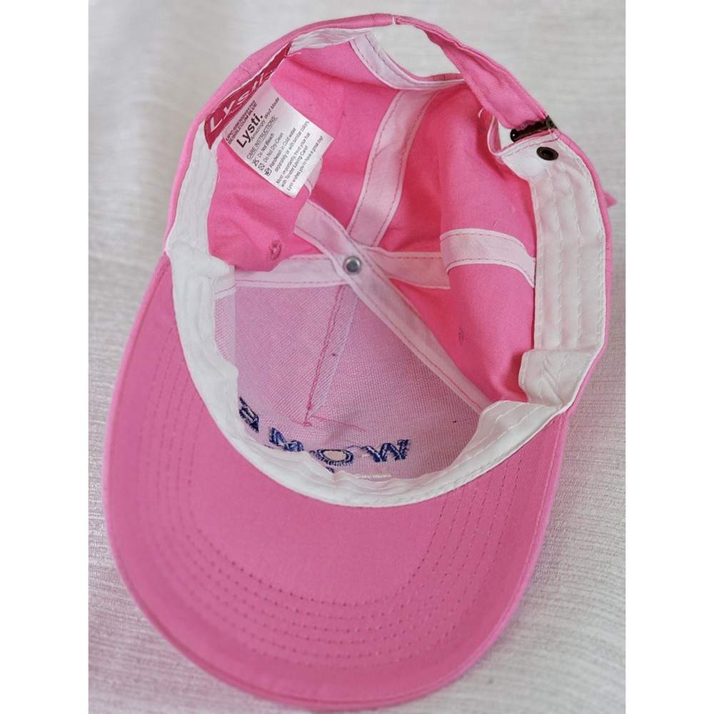 Lysti Women For Trump Hat Pink Embroidered Logo American Flag USA Adjustable Cap - Picture 5 of 6